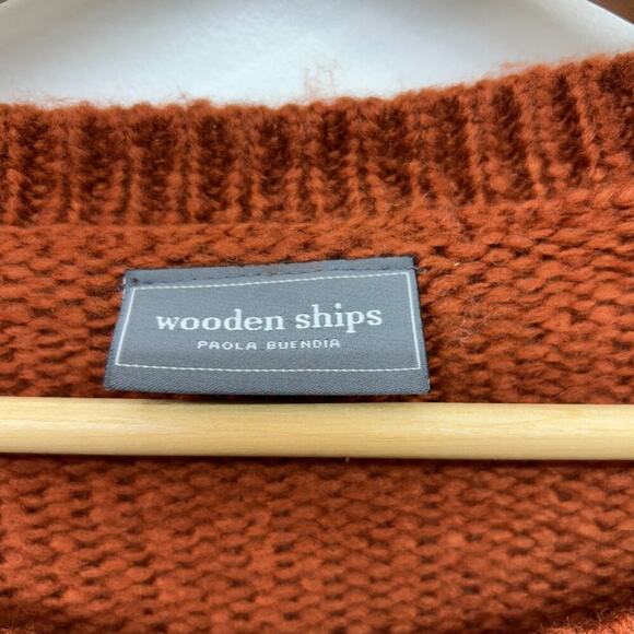 Wooden Ships Paola Buendia Cozy Crew Neck Oversized Weekend Knit Sweater S/M - Picture 6 of 7